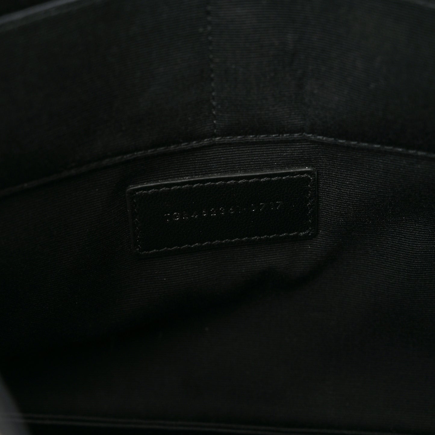 Calfskin Crocodile Embossed Document Holder Black