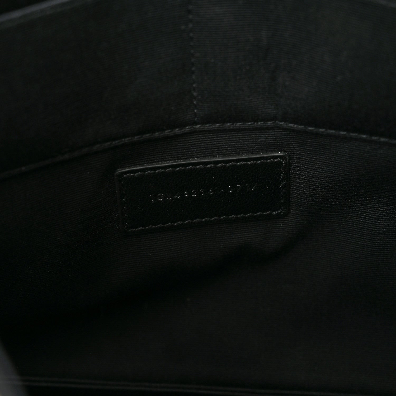 Saint Laurent Calfskin Crocodile Embossed Document Holder Black 7 of 9
