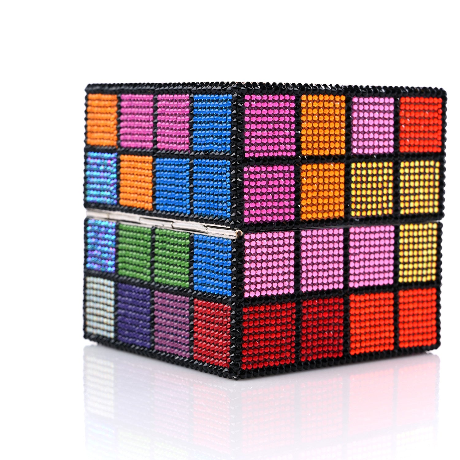 Judith Leiber Crystal Rubix Cube Clutch Multicolor 9 of 9