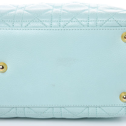 Christian Dior Lambskin Cannage Large Lady Dior Light Blue 9 of 12