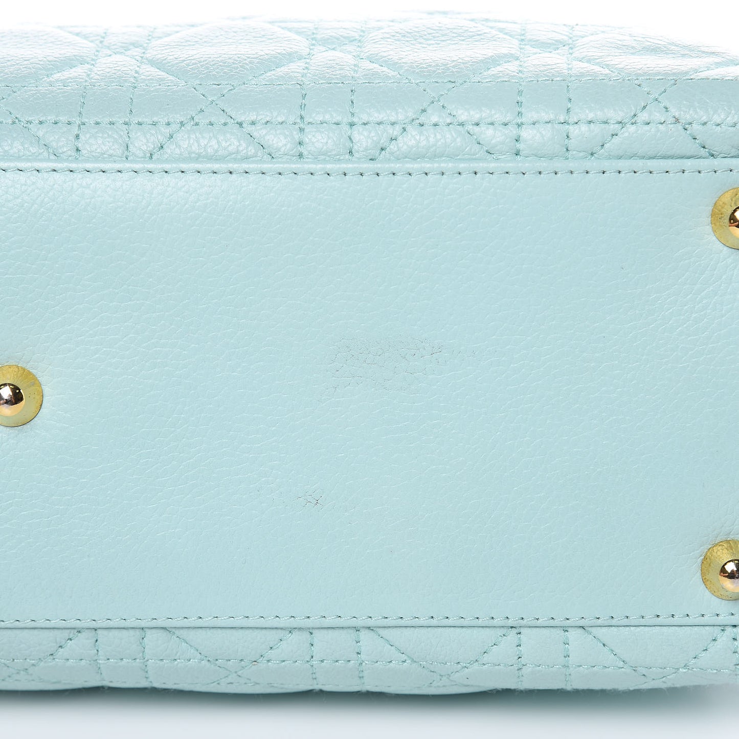 Lambskin Cannage Large Lady Dior Light Blue