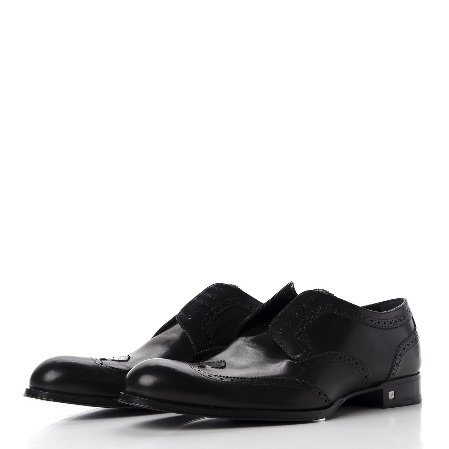 Calfskin Dandy Derby Shoes 10.5 Black
