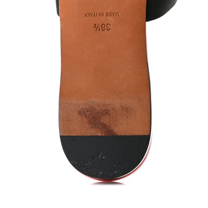 Givenchy Lambskin Bedford Logo Mule Slides 36.5 Orange 13 of 14