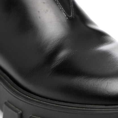 Prada Spazzolato Rois Monolith Chelsea 55mm Ankle Boots 37.5 Black 13 of 16
