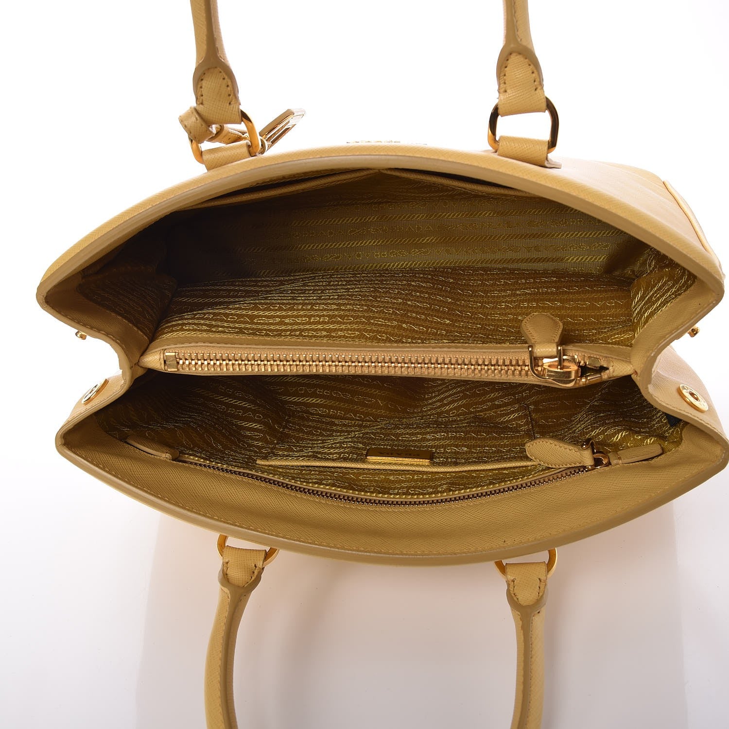 Prada Saffiano Lux Parabole Tote Ginestra 5 of 7