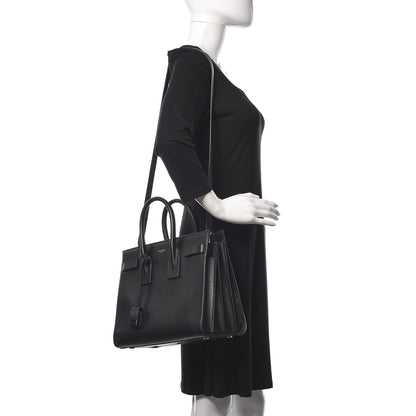 Saint Laurent Calfskin Small Sac De Jour Black 2 of 9