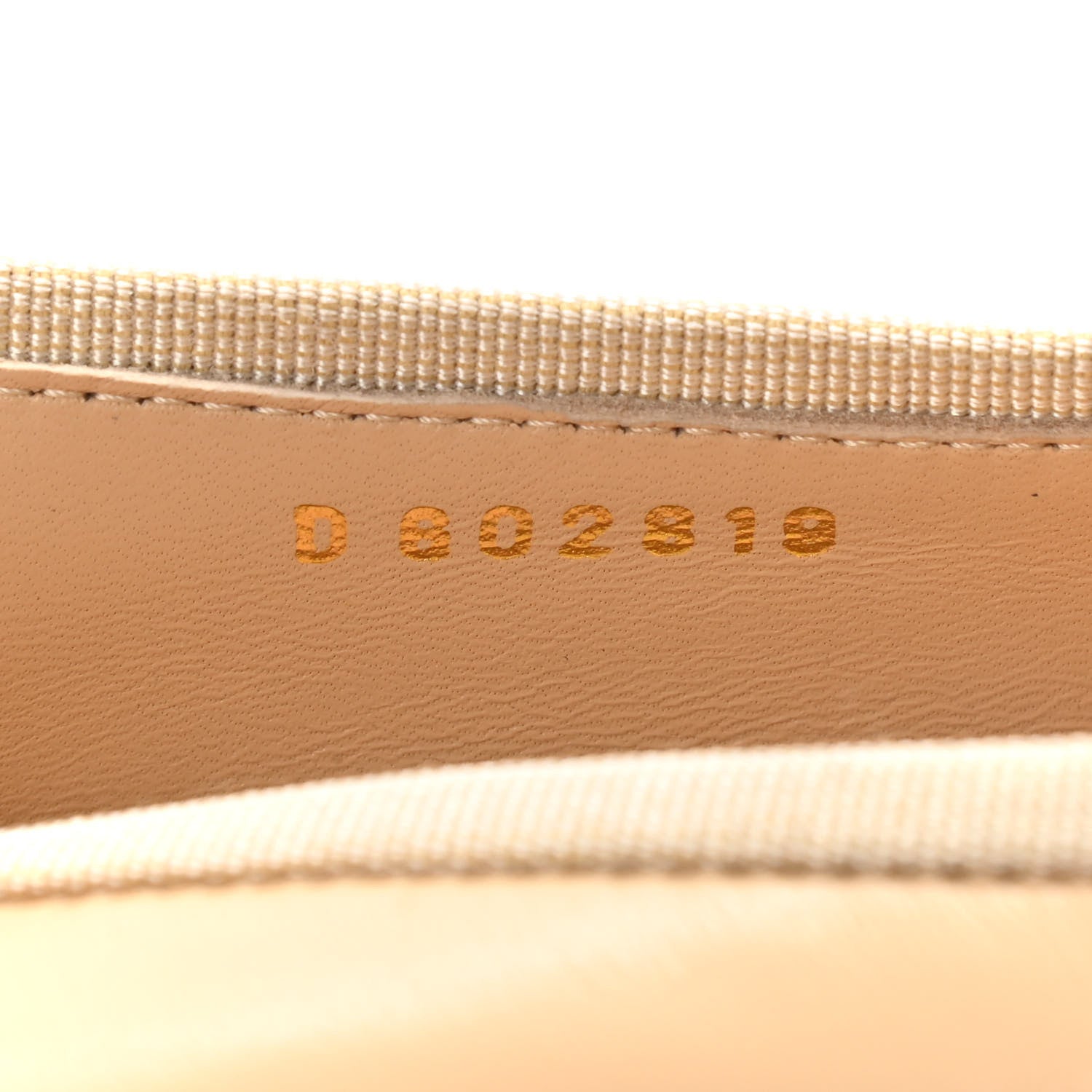 Chanel Lambskin Cap Toe CC Ballerina Flats 37.5 Beige Black 9 of 9