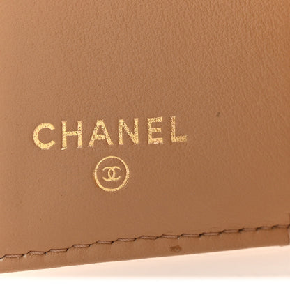 Chanel Caviar Quilted Small Boy Flap Wallet Beige 6 of 8