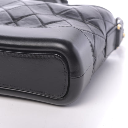 Chanel Aged Calfskin Quilted Small Gabrielle Hobo Black 10 of 11