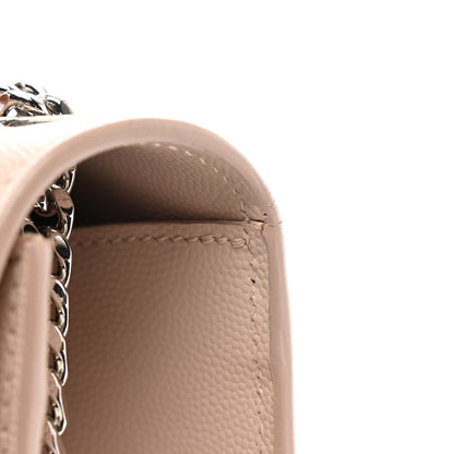 Saint Laurent Grain De Poudre Medium Monogram Kate Satchel Marble Pink 11 of 11