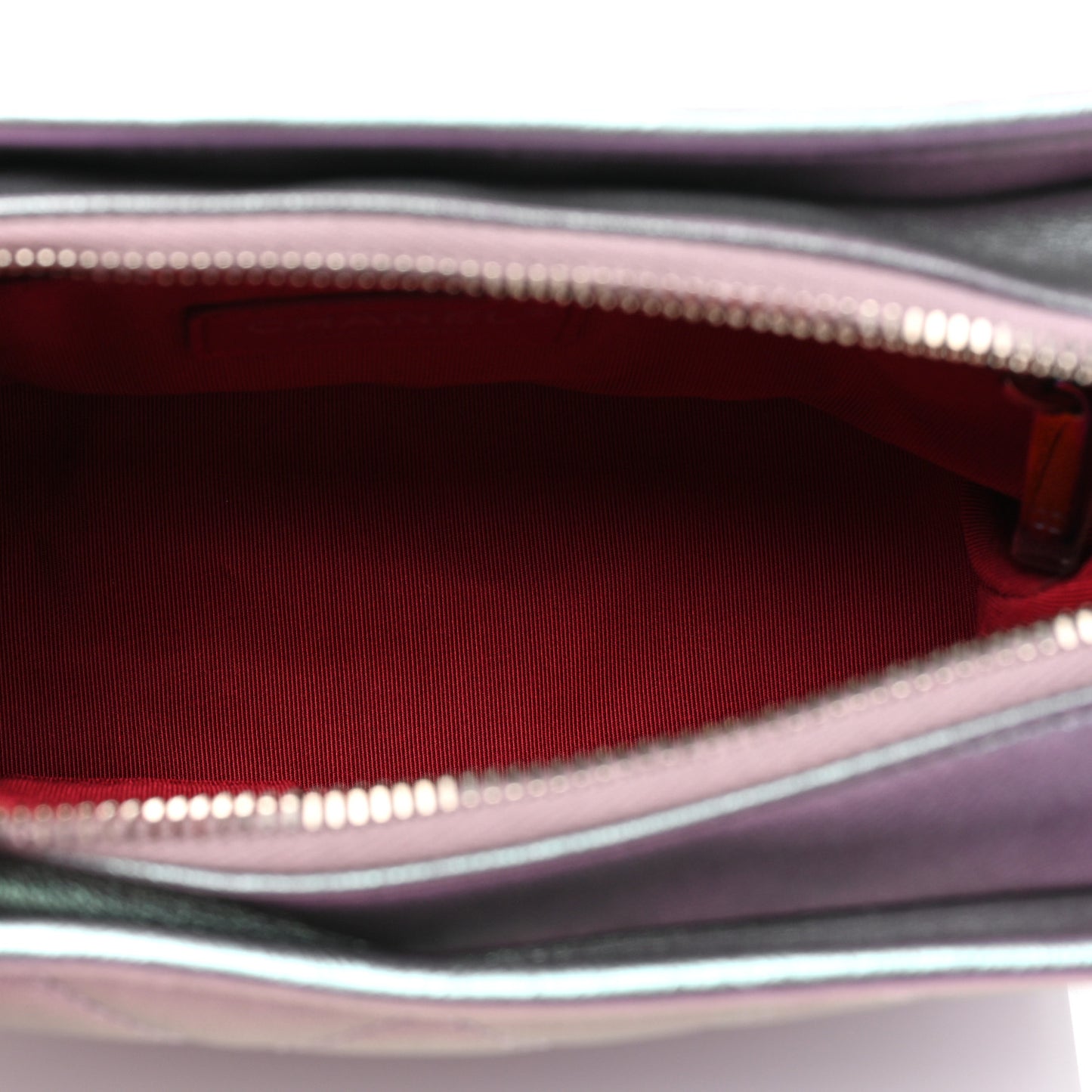 Iridescent Lambskin Calfskin Quilted Small Gabrielle Hobo Light Purple
