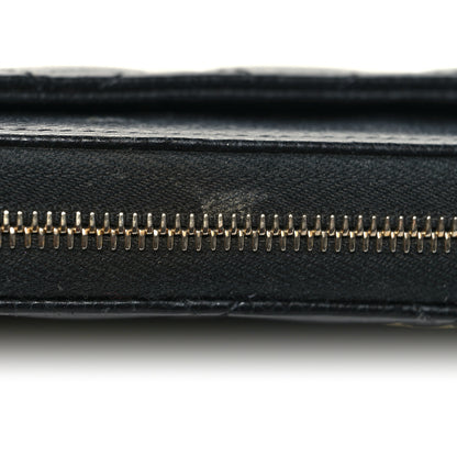 Chanel Caviar Quilted Large Gusset Zip Around Wallet Black 10 of 13