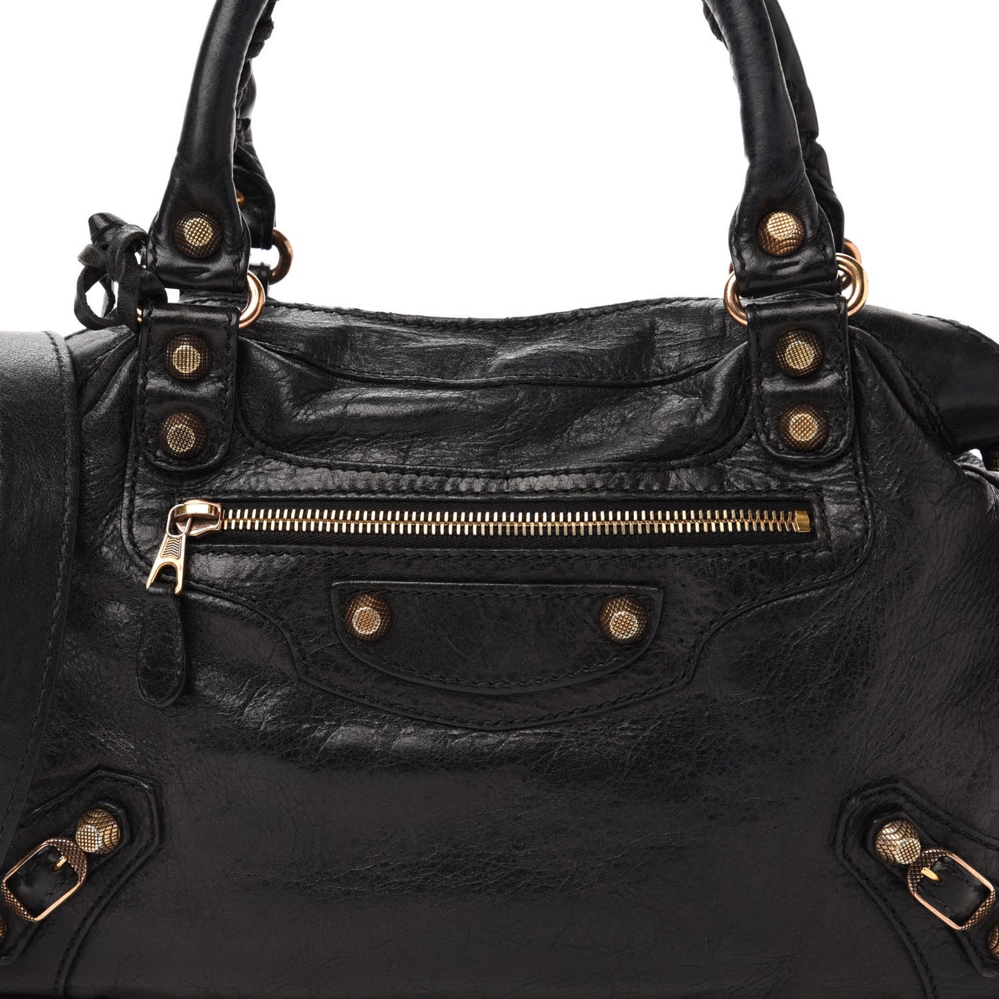 Agneau Giant 12 Gold Hardware Town Black