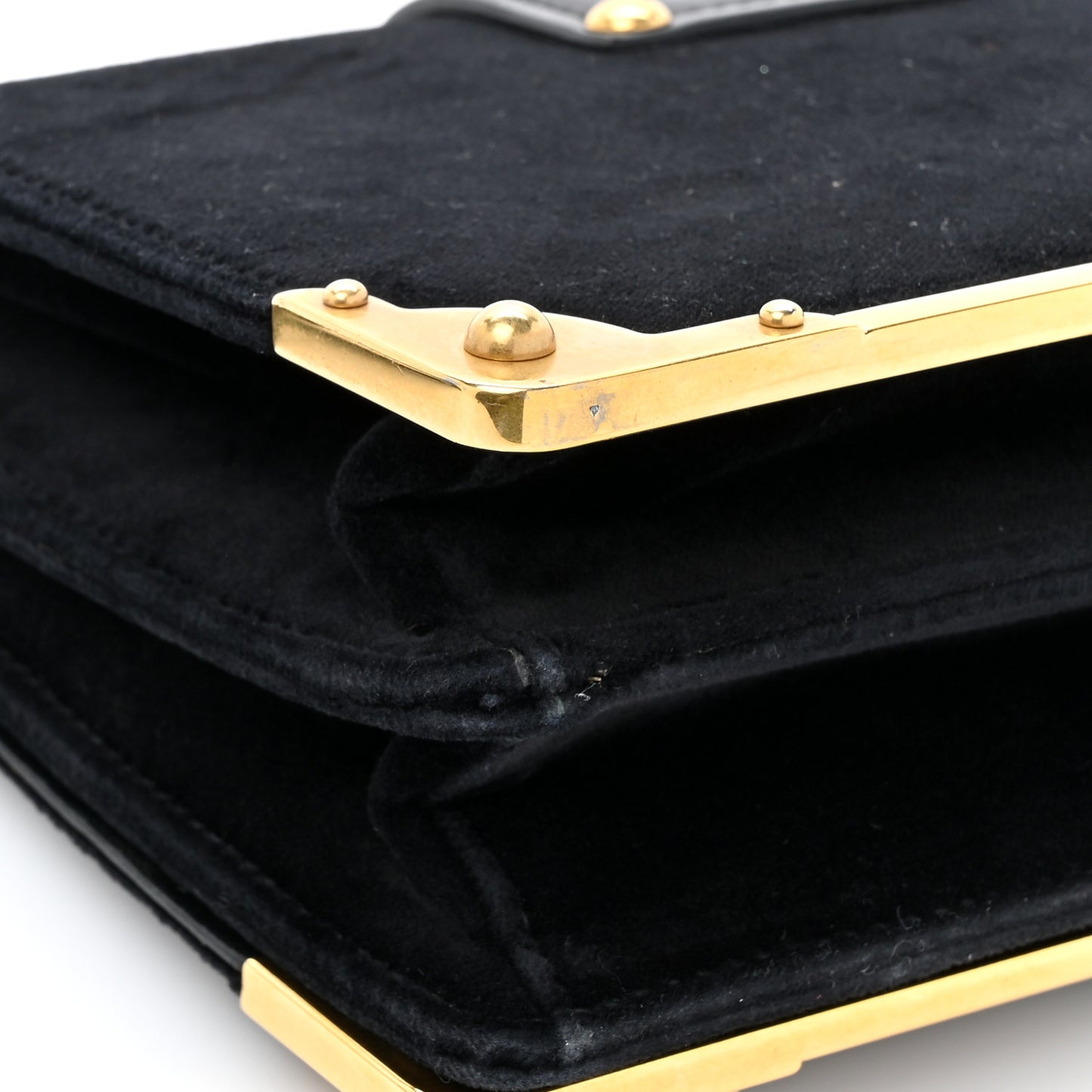 Velvet City Calfskin Cahier Bag Black