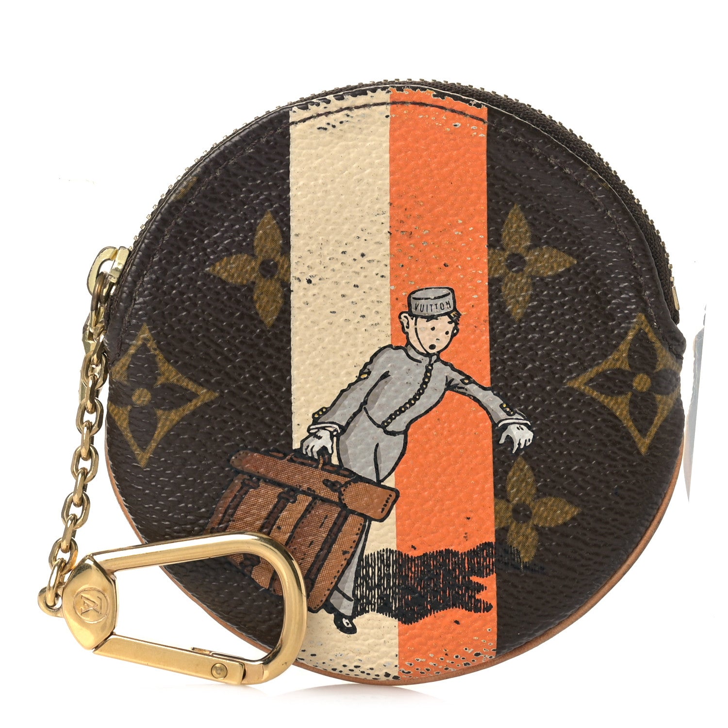 Louis Vuitton Monogram Groom Round Coin Purse 1 of 14