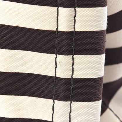 Prada Canapa Striped Logo Tote Tabacco 10 of 11
