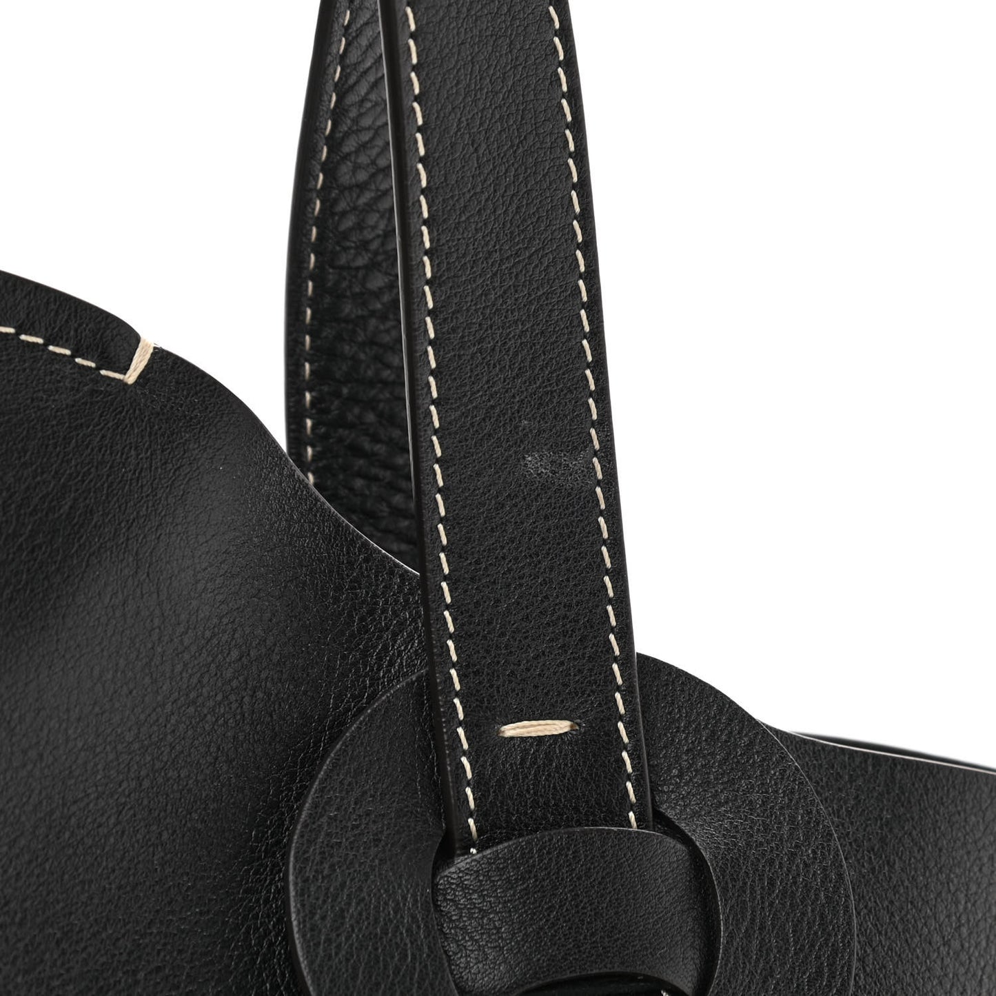 Small Grain Smooth Calfskin Medium Darryl Tote Black