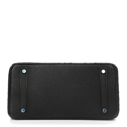 Hermes Ostrich Birkin 30 Black 6 of 41