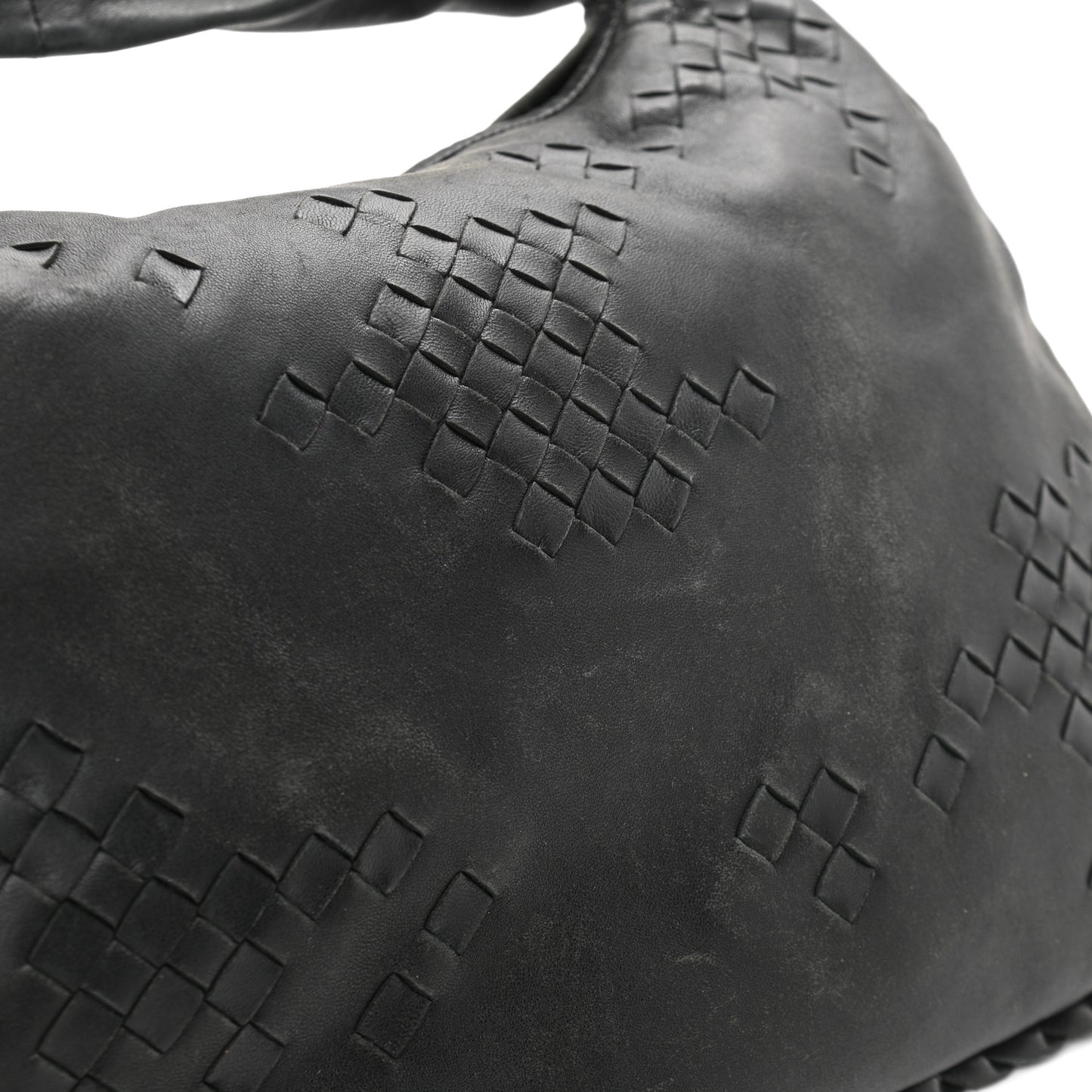 Nappa Intrecciato Medium Veneta Hobo Black