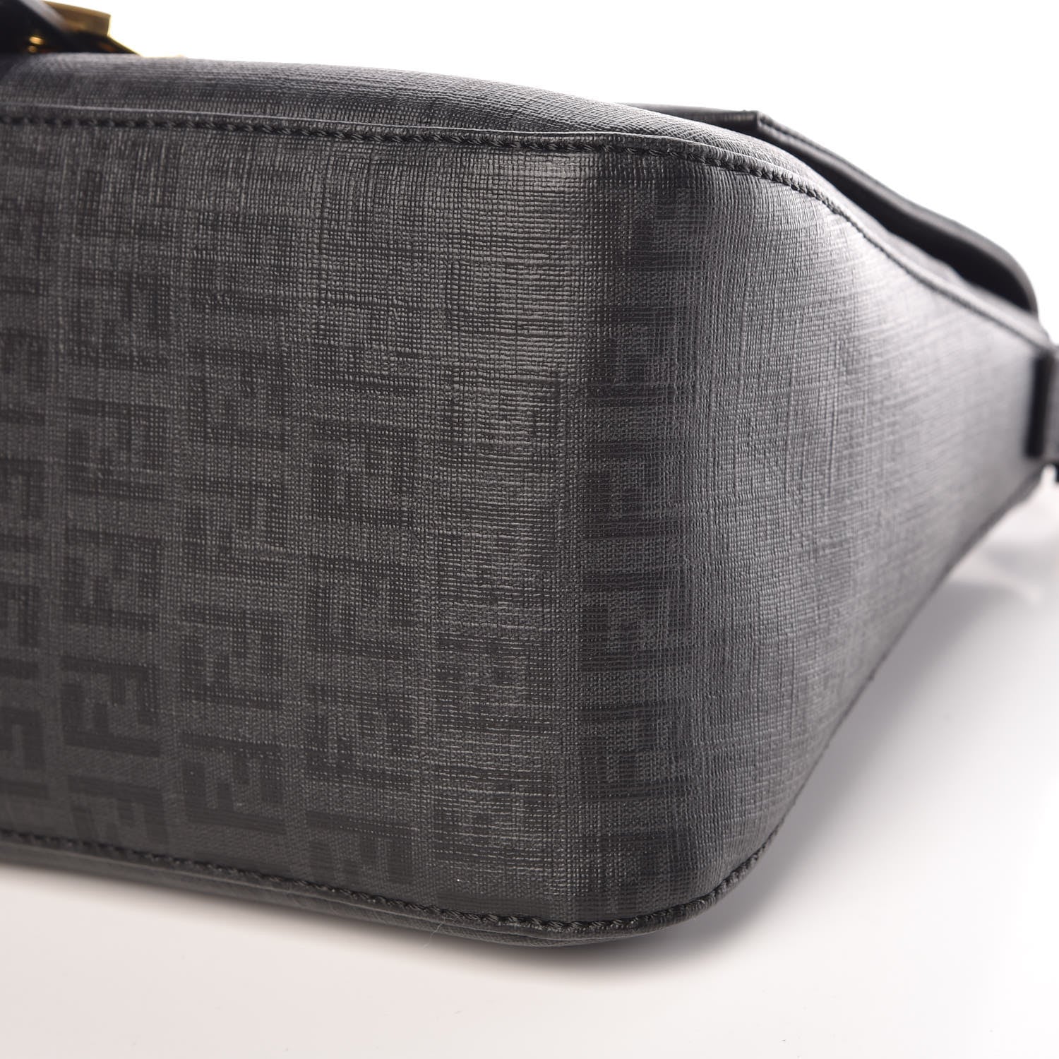 Fendi Zucchino Spalmati Vitello Mama Baguette Black 9 of 9