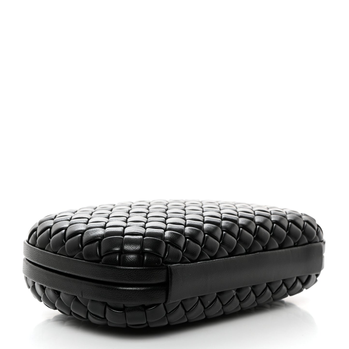 Nappa Intrecciato Knot Clutch Black