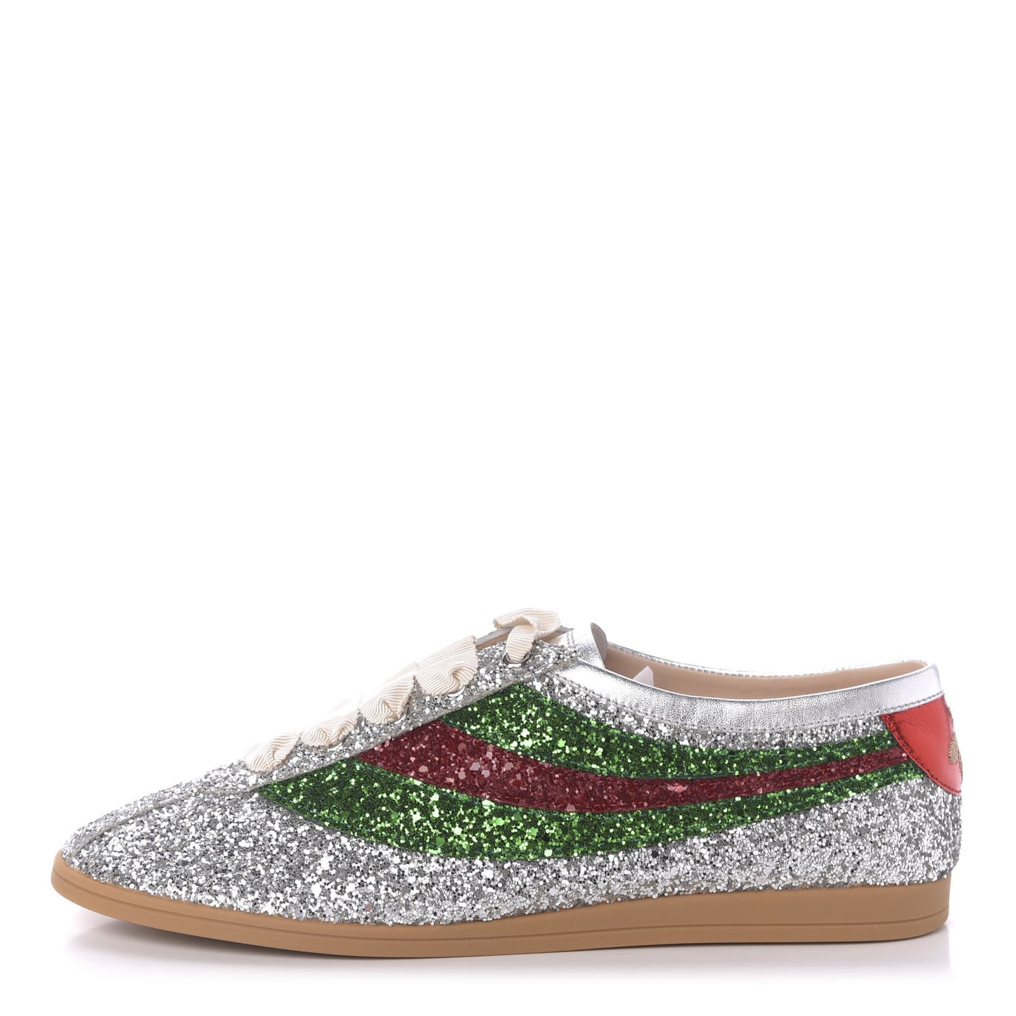 Glitter Fabric Web Mens Falacer Sneakers 8 Silver
