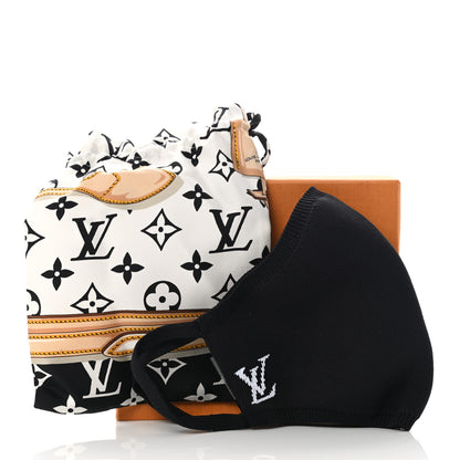Louis Vuitton LV Initials Knit Face Mask Black 8 of 8