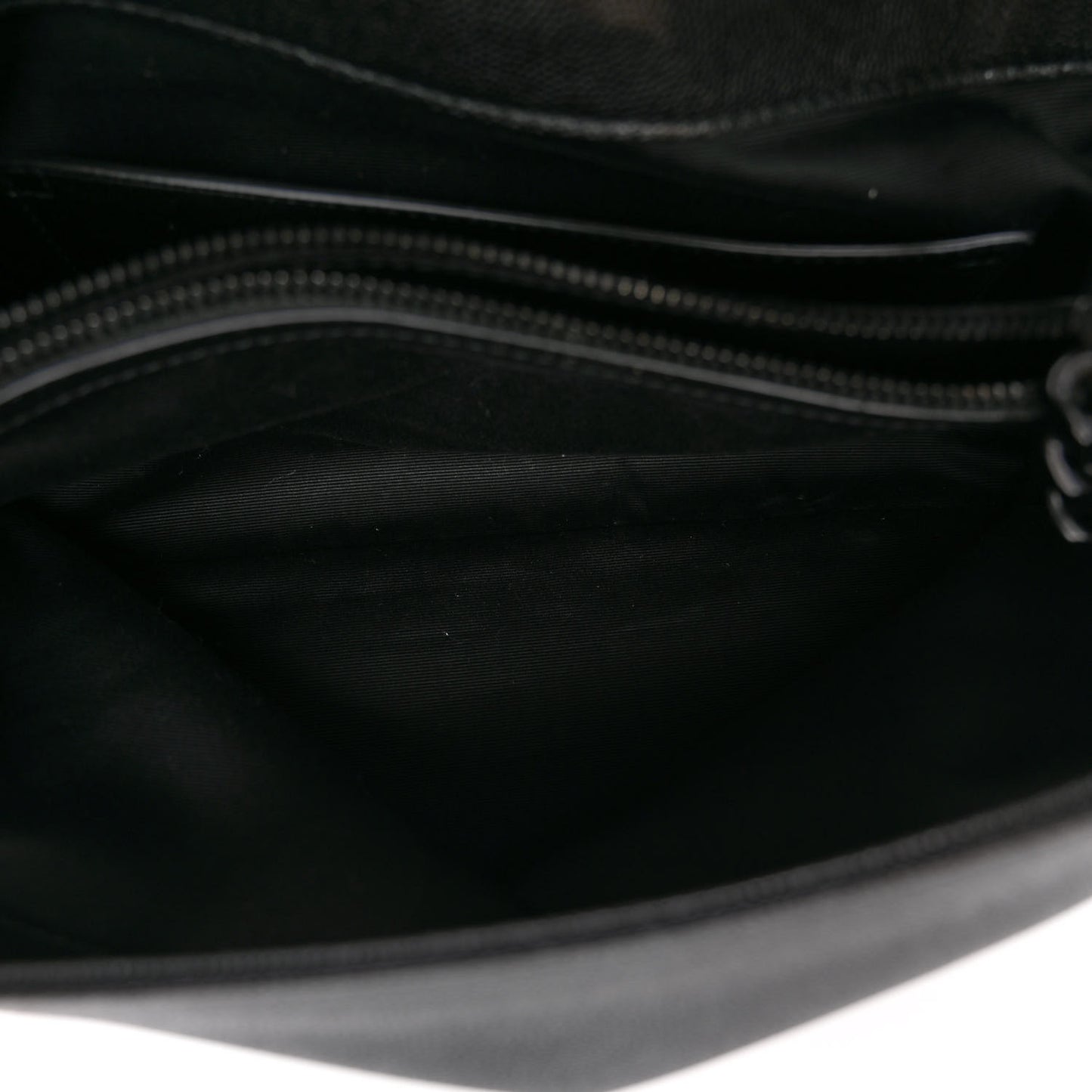 Grain De Poudre Medium West Hollywood Monogram Fold-Over Black