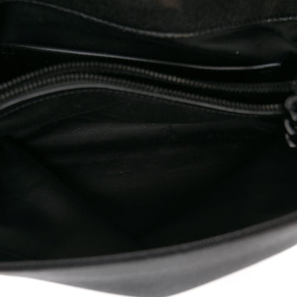 Saint Laurent Grain De Poudre Medium West Hollywood Monogram Fold-Over Black 5 of 11