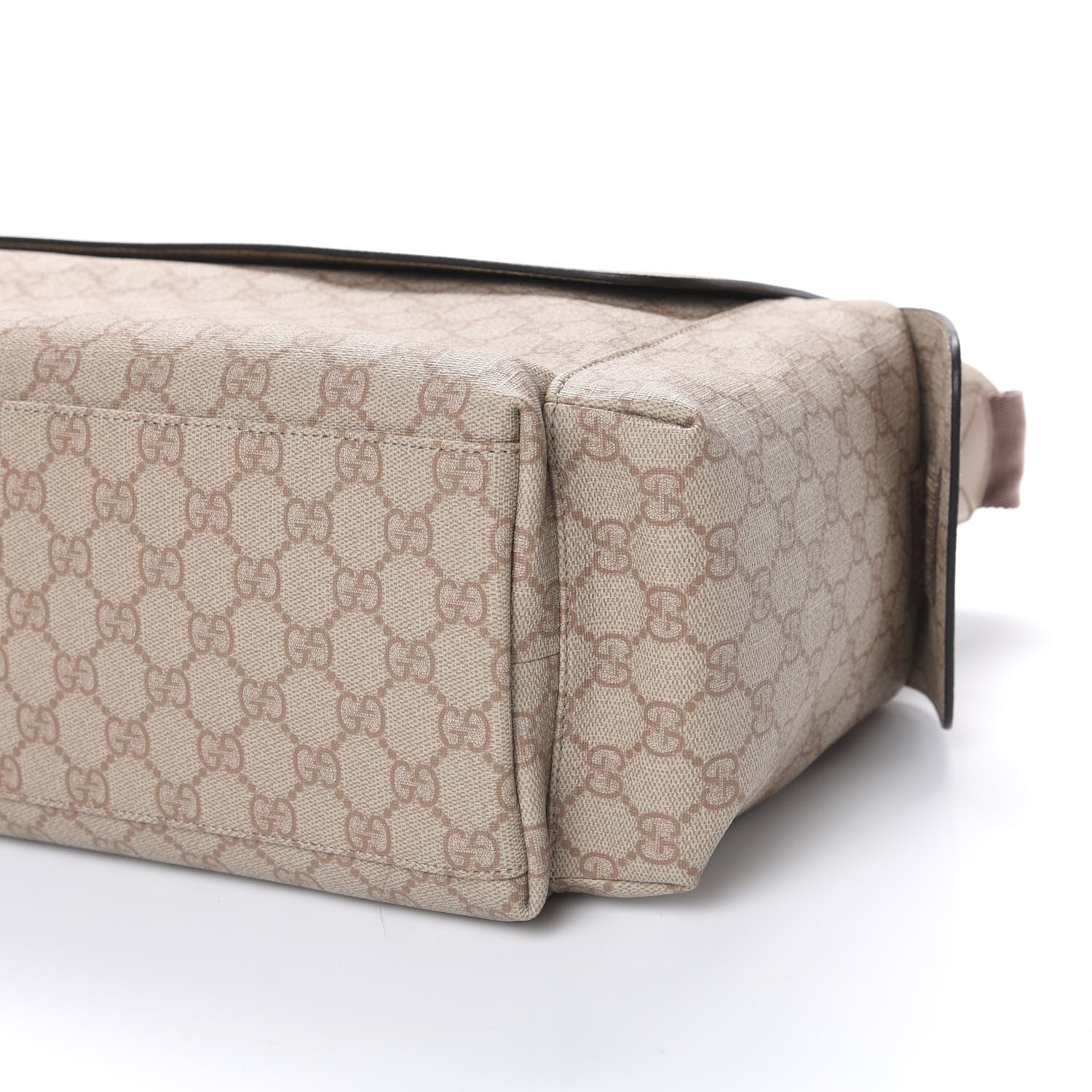 Gucci GG Supreme Monogram Messenger Diaper Bag Beige 9 of 10