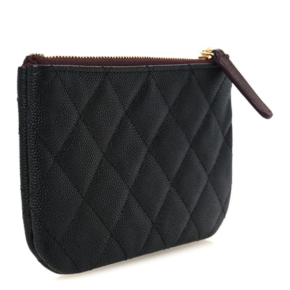 Chanel Caviar Quilted Small Cosmetic Case Black 3 of 9