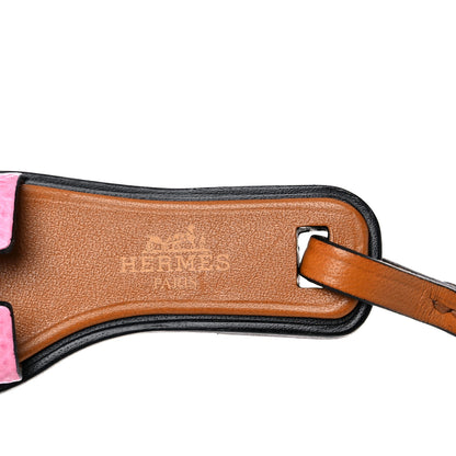 Hermes Epsom Butler Calfskin Hunter Oran Nano Bag Charm Rose Confetti Sable 3 of 5