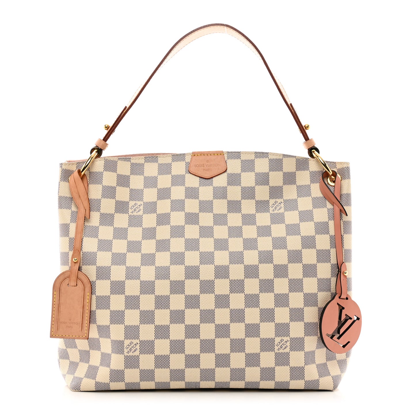 Damier Azur Graceful PM Rose Ballerine