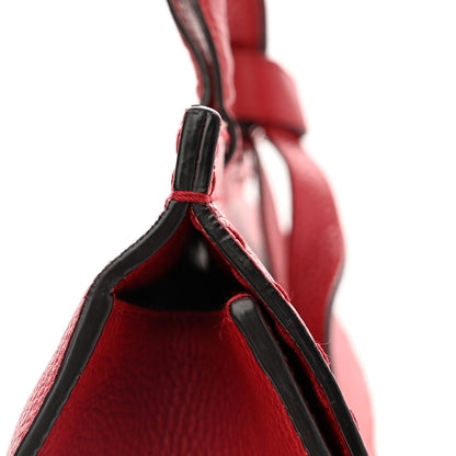 Gucci Calfskin Medium GG Marmont Top Handle Bag Vulcanic Red 12 of 18