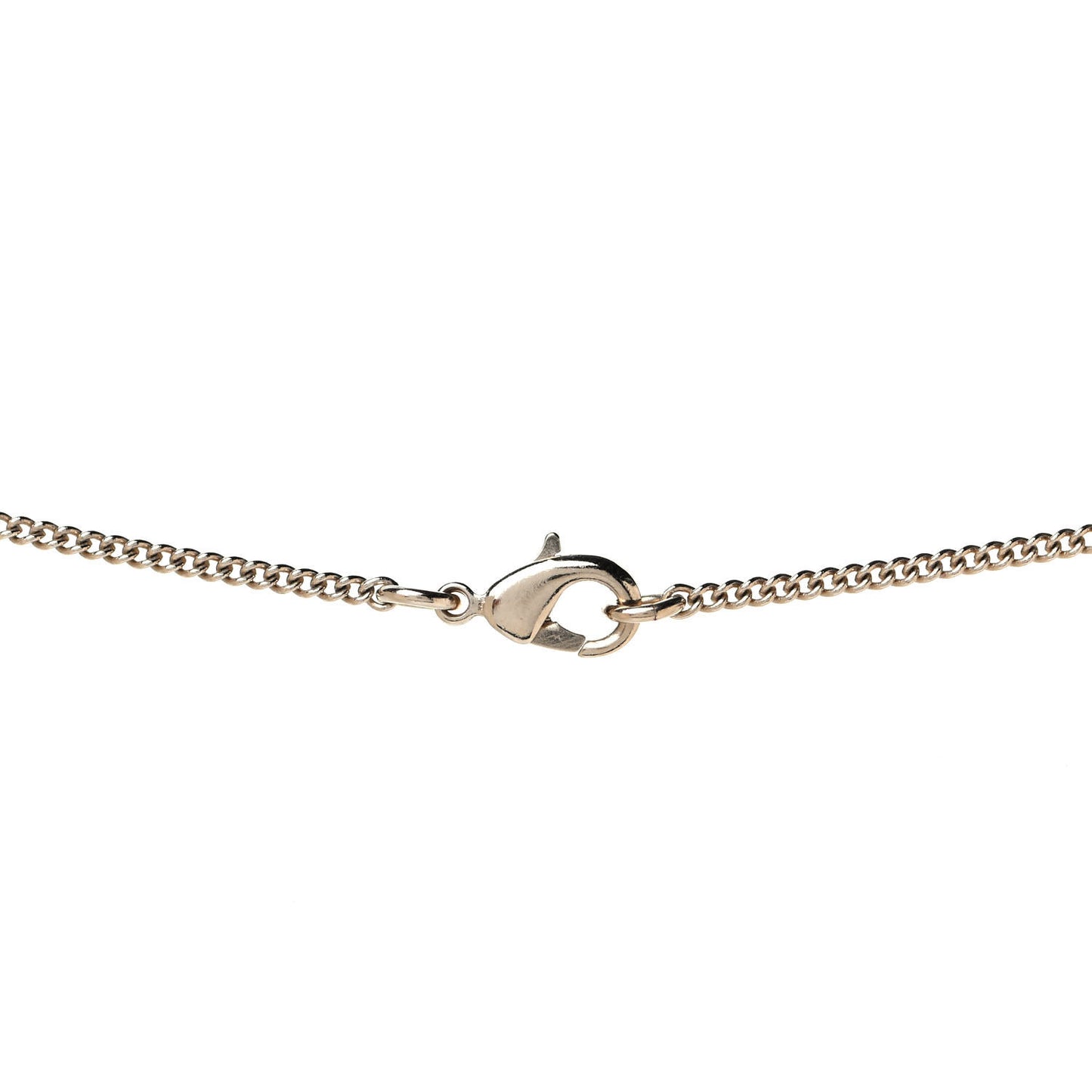 Crystal Pearl CC Lace Camellia Necklace Gold