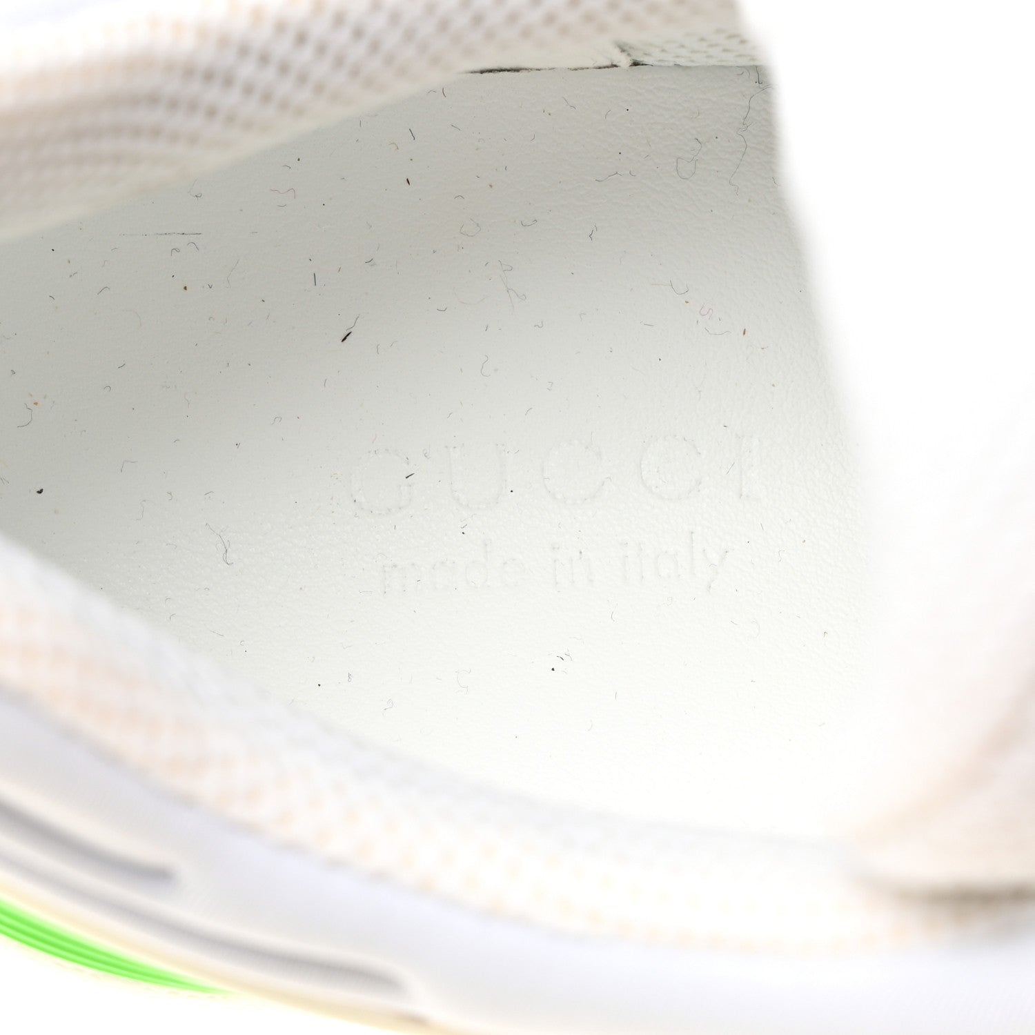 Gucci Demetra GG Supreme Monogram Womens Basket Low Top Sneakers 36.5 Great White Green 6 of 8