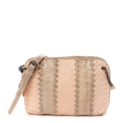 Bottega Veneta Nappa Intrecciato Ayers Crossbody Pillow Messenger Flamingo 1 of 14