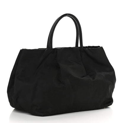 Prada Nylon Tessuto Fiocco Bow Tote Black 3 of 9