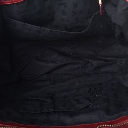 Gucci Suede Medium 1973 Top Handle Satchel Red 5 of 10