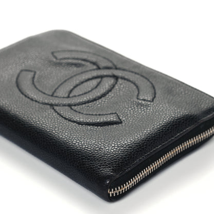 Chanel Caviar Large Timeless CC Zip Around Wallet Black 11 of 12