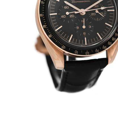 Omega 18K Sedna Gold Alligator 42mm Speedmaster Moonwatch Professional Chronograph Manual Winding Watch Black 310.63.42.50.01.001 5 of 6
