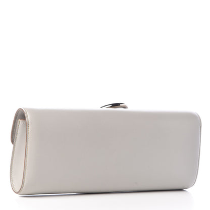Hermes Tadelakt Egee Clutch Gris Perle 3 of 12