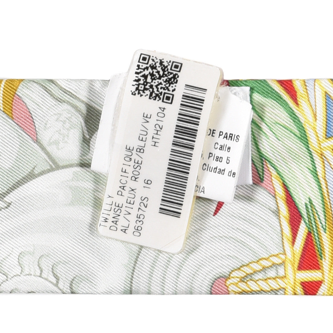 Silk La Danse Pacifique Twilly Vieux Rose Bleu Vert