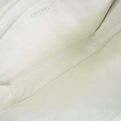 Chanel Washed Caviar Maxi Flap White 8 of 12