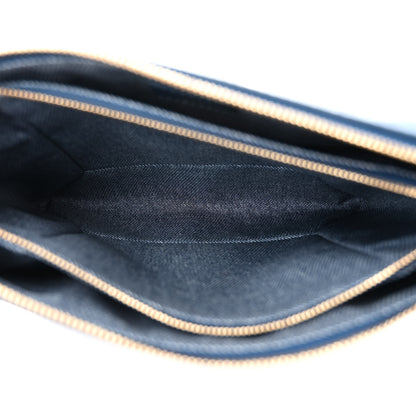 Louis Vuitton Lambskin Embossed Monogram Coussin PM Denim Blue 5 of 10
