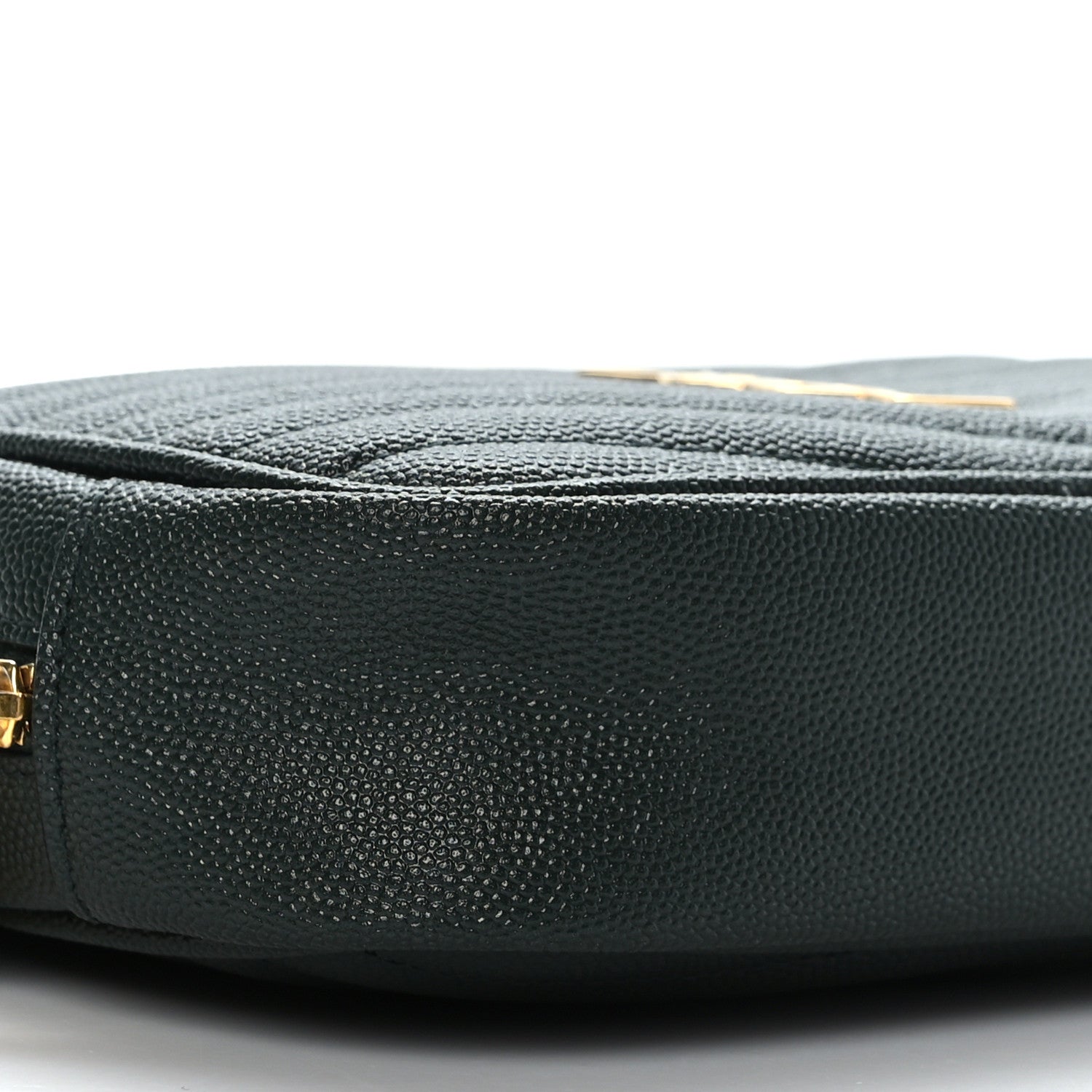Saint Laurent Grain De Poudre Matelasse Monogram Mini Lou Camera Bag New Vert Fonce 8 of 9