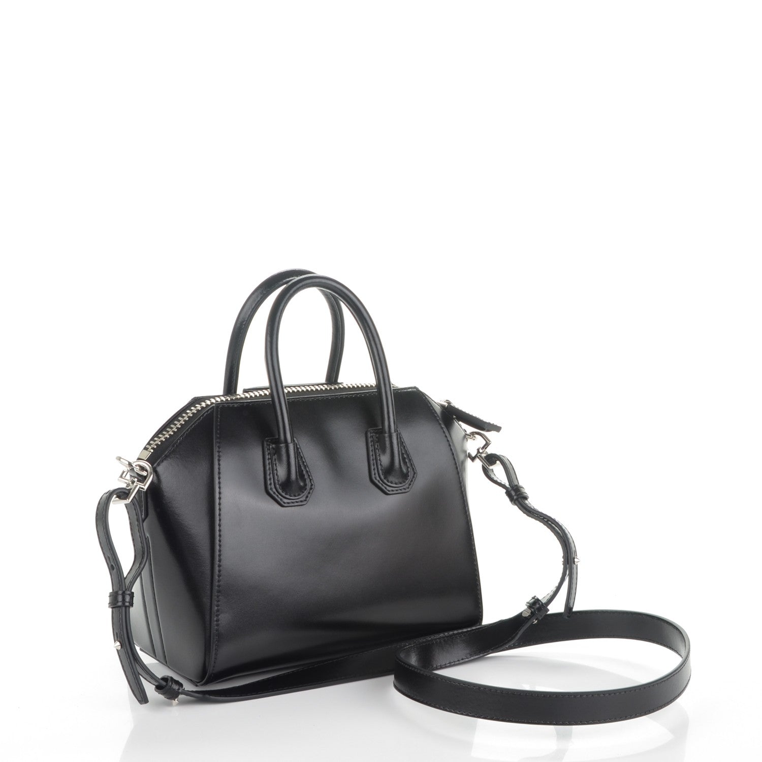 Givenchy Shiny Lord Calfskin Mini Antigona Black 3 of 7