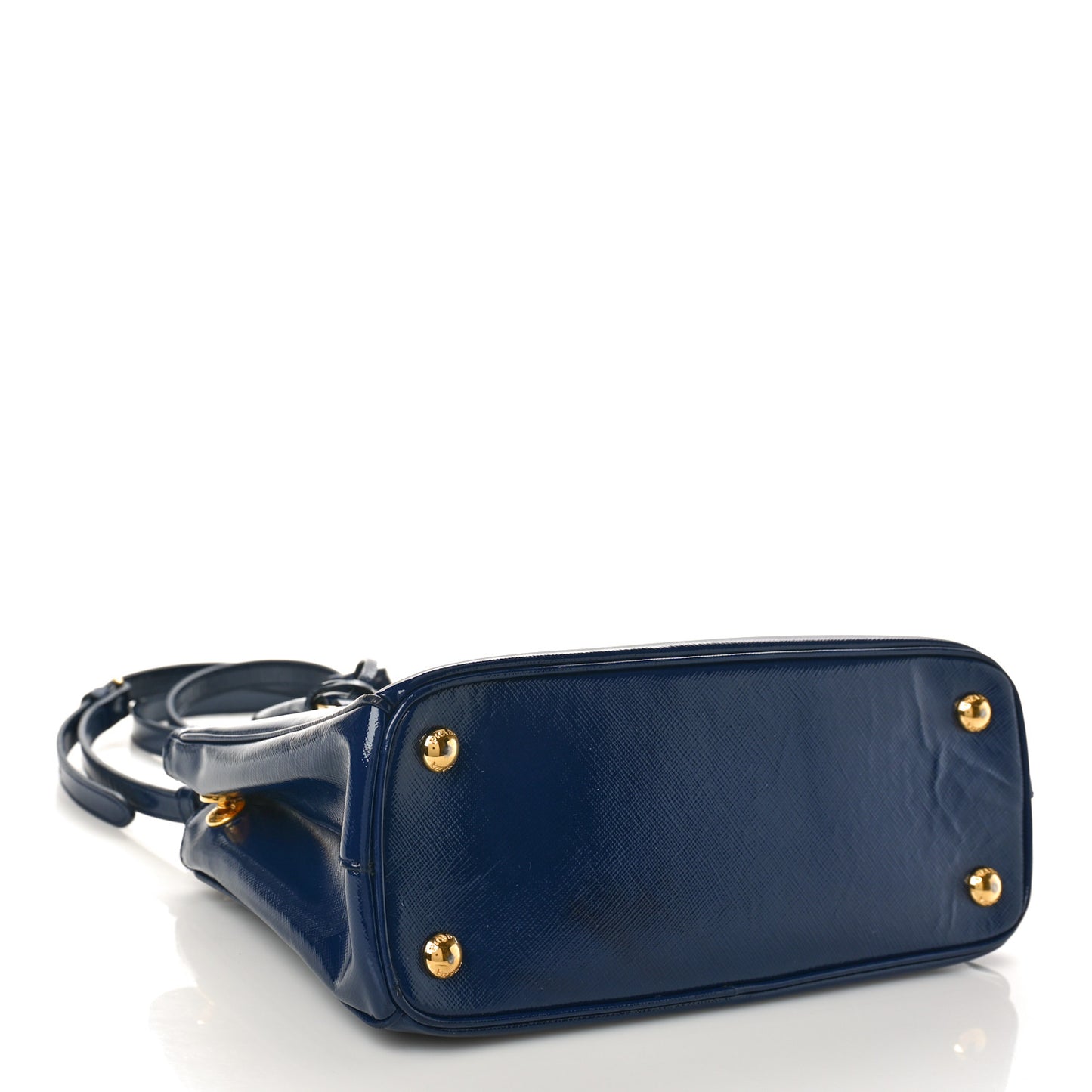 Saffiano Vernice Mini Galleria Double Zip Tote Inchiostro