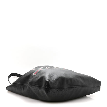 Gucci Calfskin Mens Logo Vertical Shopping Tote Black 4 of 10