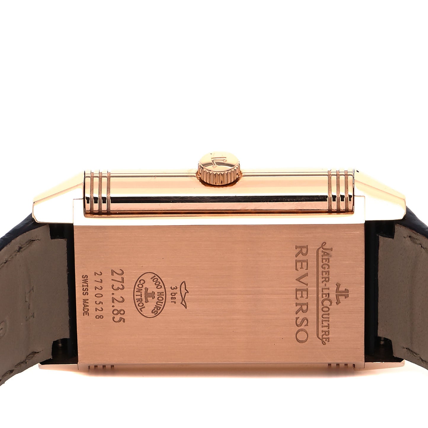 18K Rose Gold Alligator 30mm Grande Reverso Duo Manual Winding Watch Q3742421